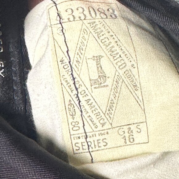 VTG Cricketeer Jacker Blazer Sports Coat Grey Plaid Mens 42R Formal Classic 90s - Picture 5 of 16